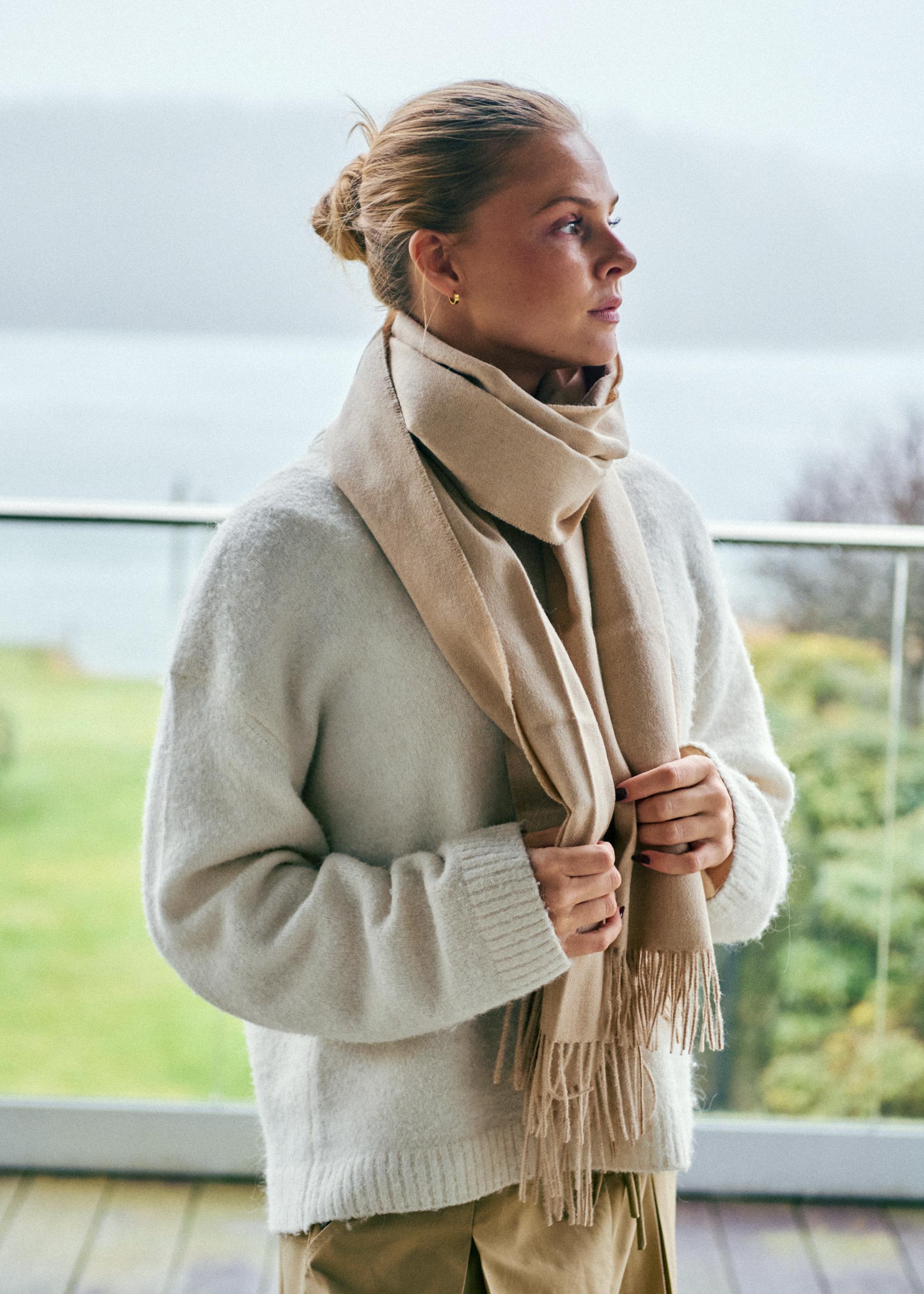 Silkeborg Uldspinderi ApS Arequipa 30x200 cm Scarf 00207 Latte Beige