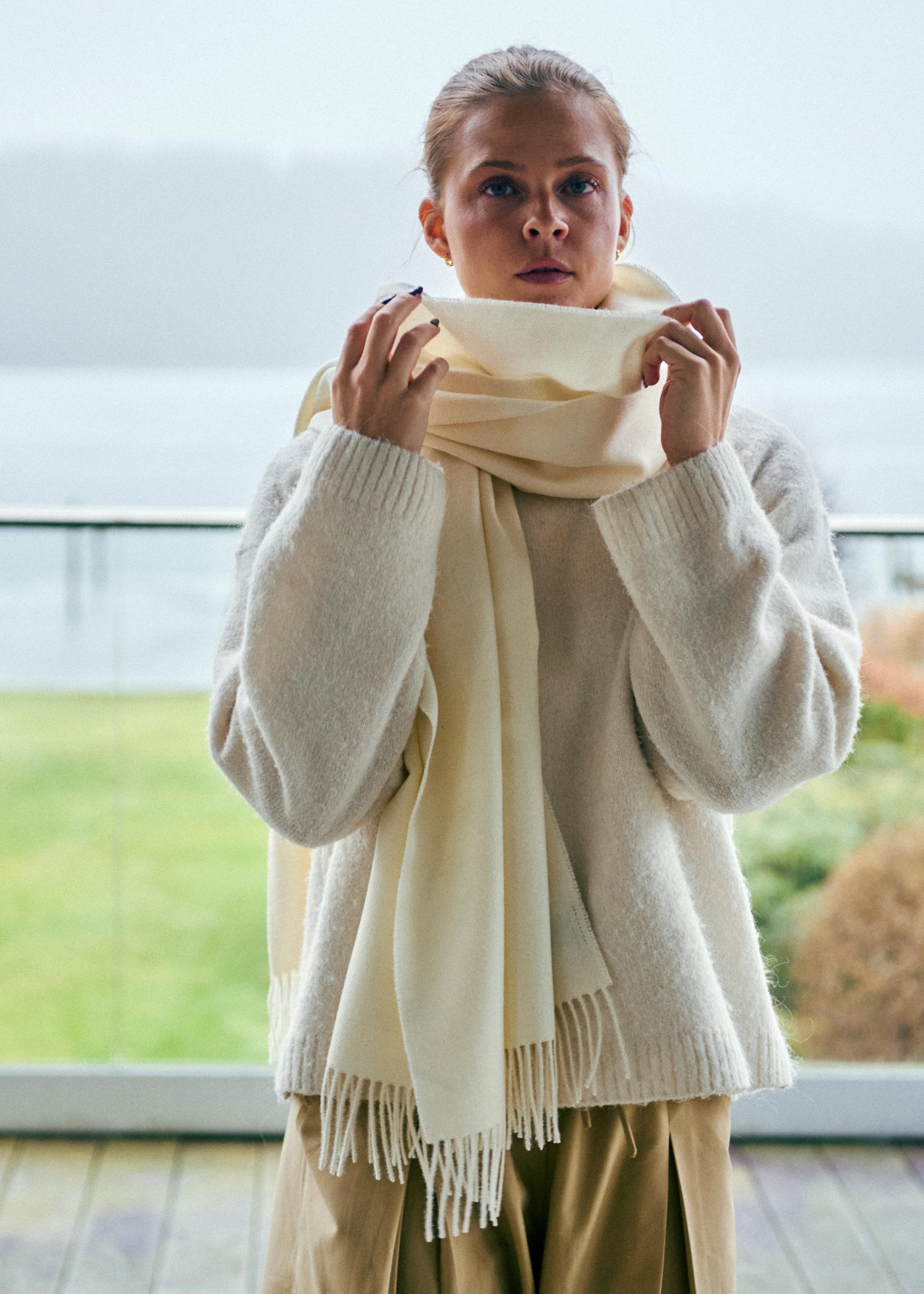 Silkeborg Uldspinderi ApS Arequipa Scarf 60x200 cm Scarf 00100 White