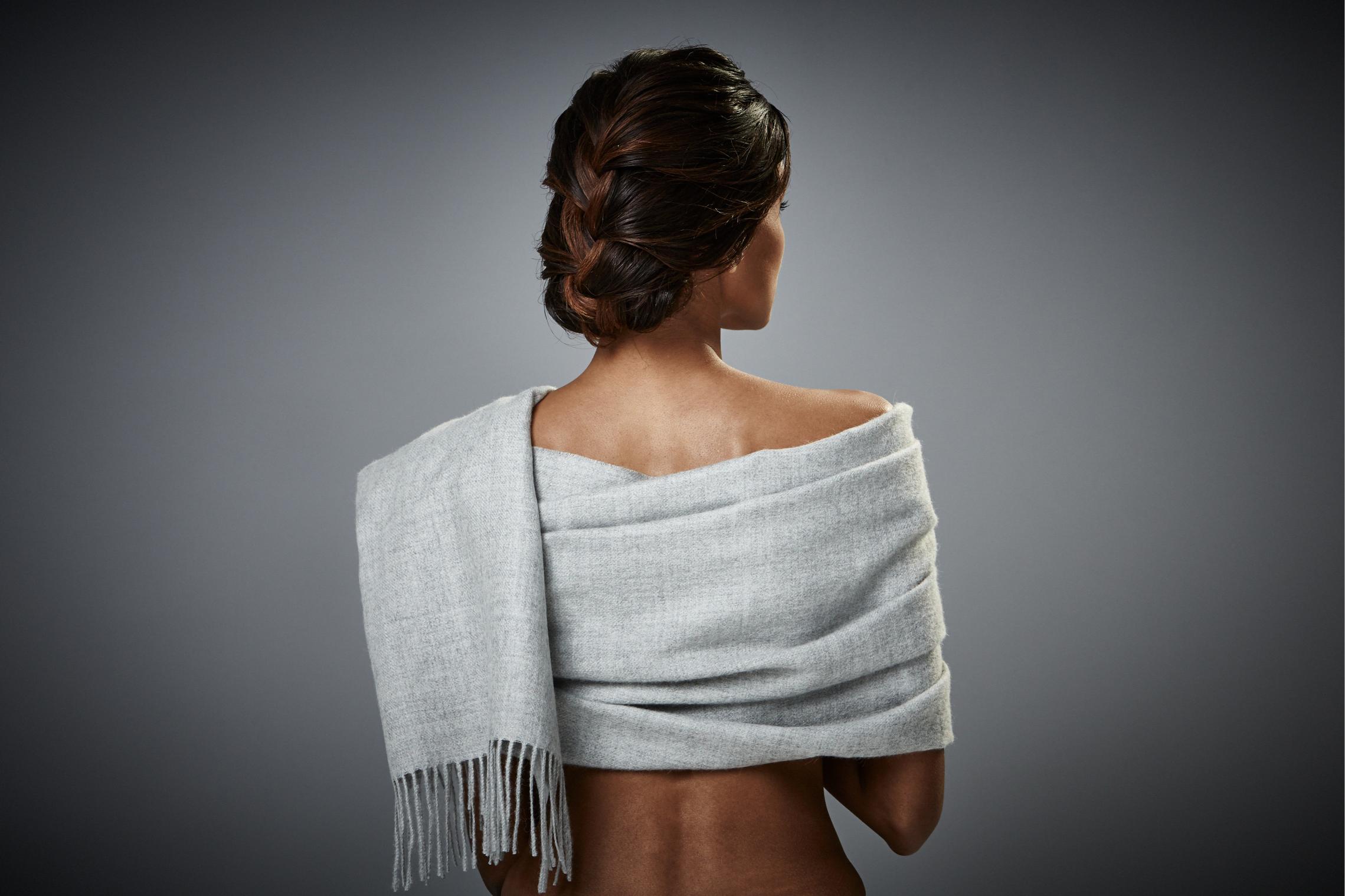 Silkeborg Uldspinderi ApS Arequipa Scarf 60x200 cm Scarf 00434 Light Grey