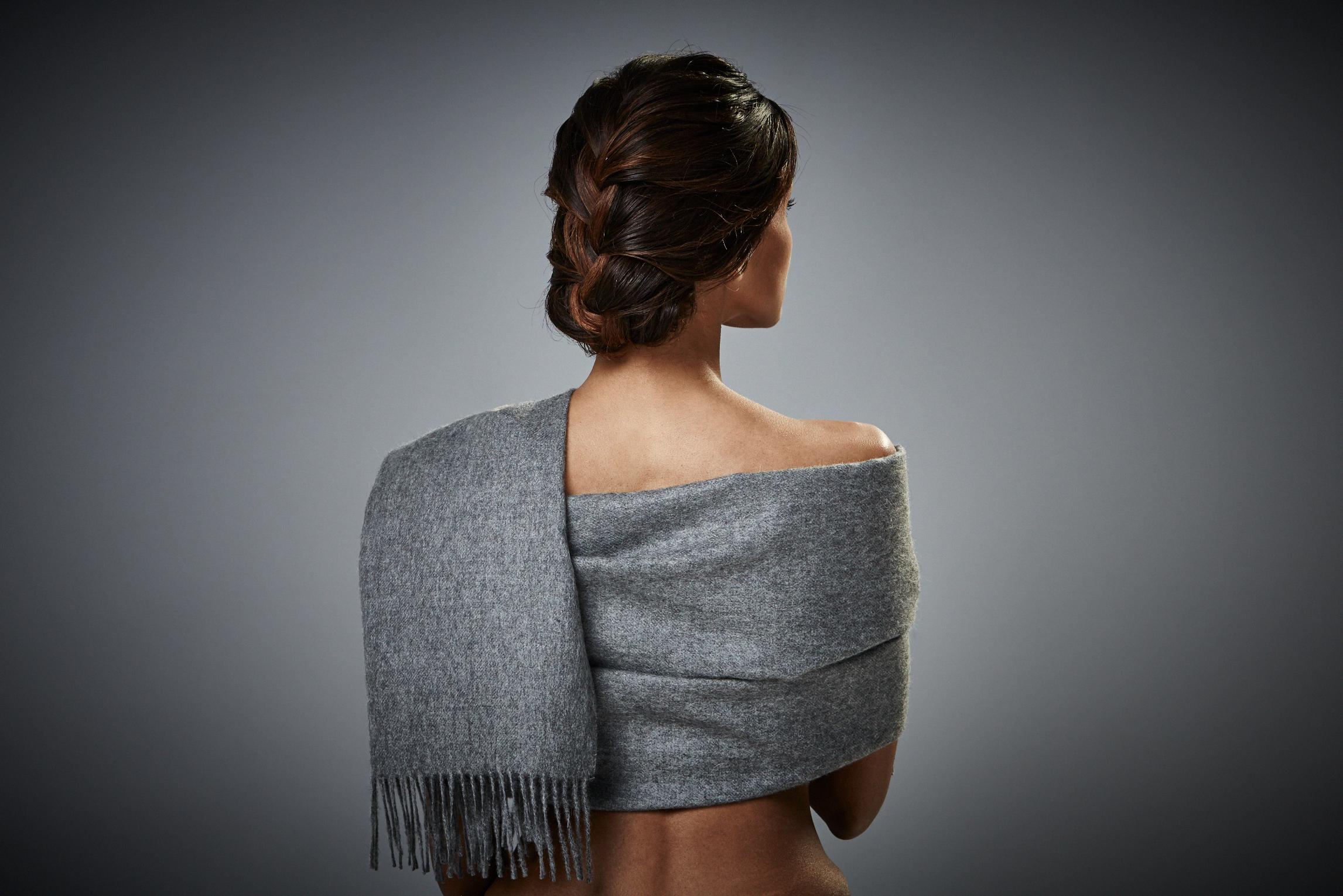 Silkeborg Uldspinderi ApS Arequipa Scarf 60x200 cm Scarf 00435 Medium Grey