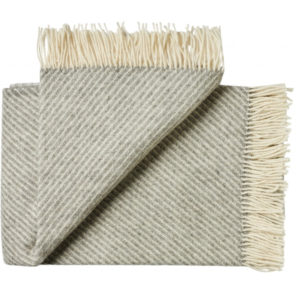 Silkeborg Uldspinderi ApS Bornholm 140x240 cm Throw 00103 Light Grey