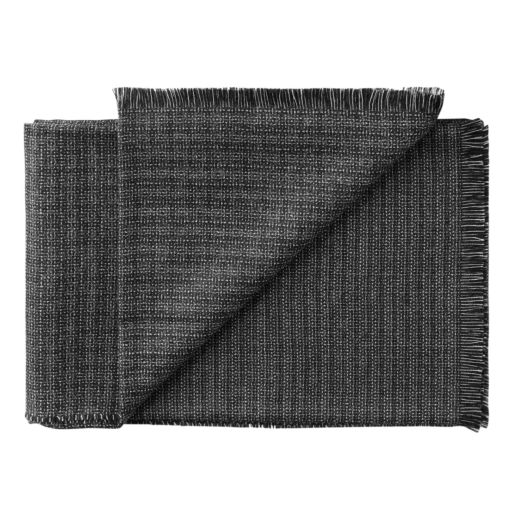 Silkeborg Uldspinderi ApS Cumulus 130x200 cm Throw 06600 Black