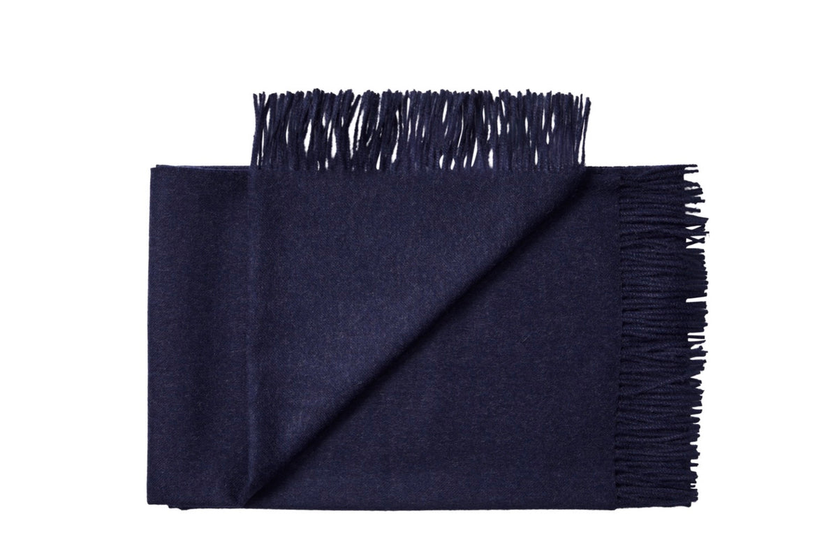 Silkeborg Uldspinderi ApS Cusco 130x200 cm Throw 00638 Deep Ocean Blue