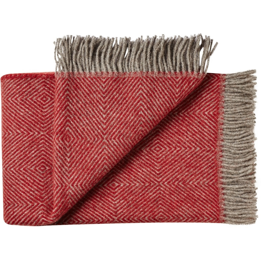 Silkeborg Uldspinderi ApS Fanø 85x130 cm Throw 00177 Granite Red