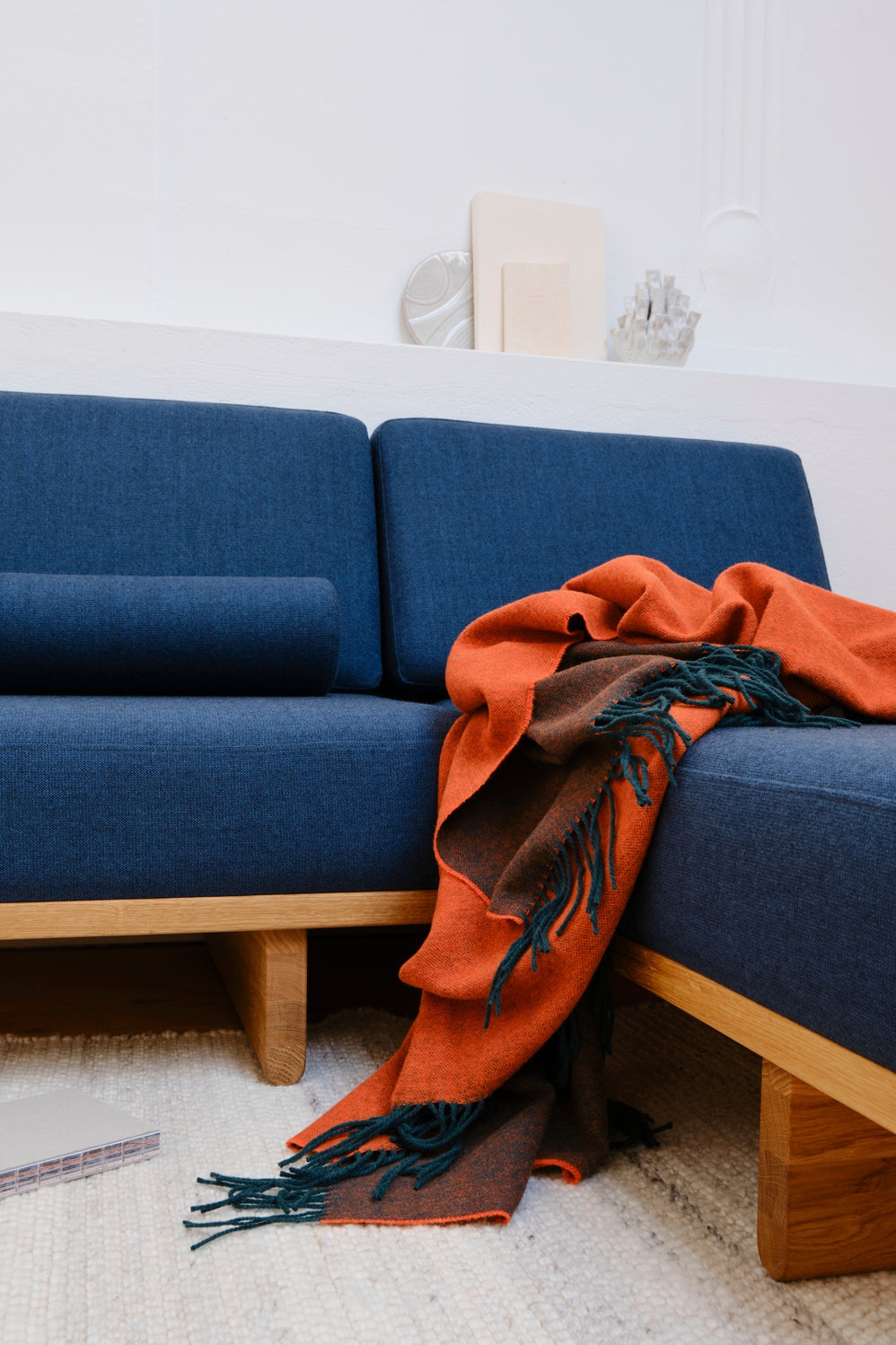 Silkeborg Uldspinderi ApS Franja 170x140 cm Throw 01236 Green-Orange