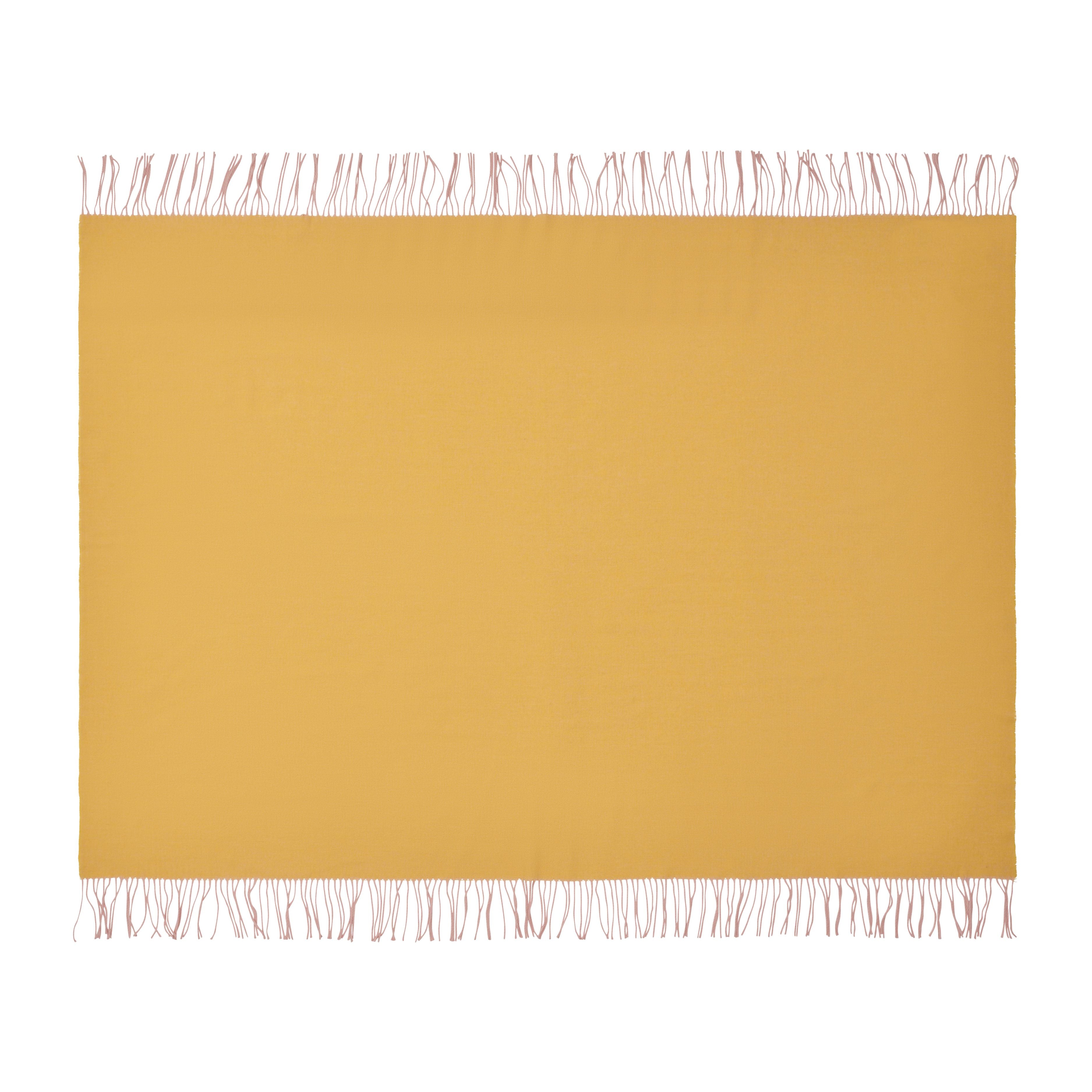 Silkeborg Uldspinderi ApS Franja 170x140 cm Throw 01233 Pink-Yellow