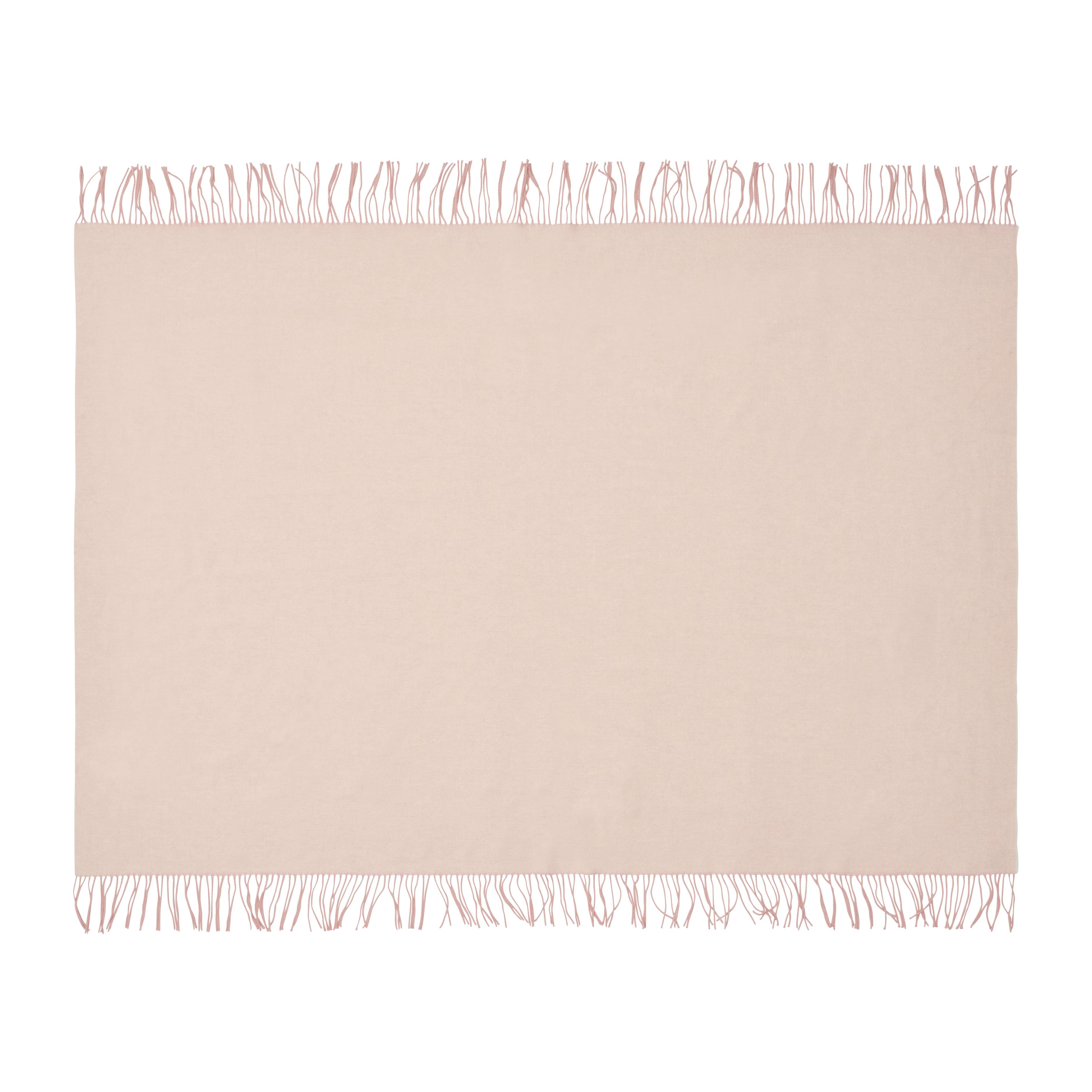 Silkeborg Uldspinderi ApS Franja 170x140 cm Throw 01234 Pink-White