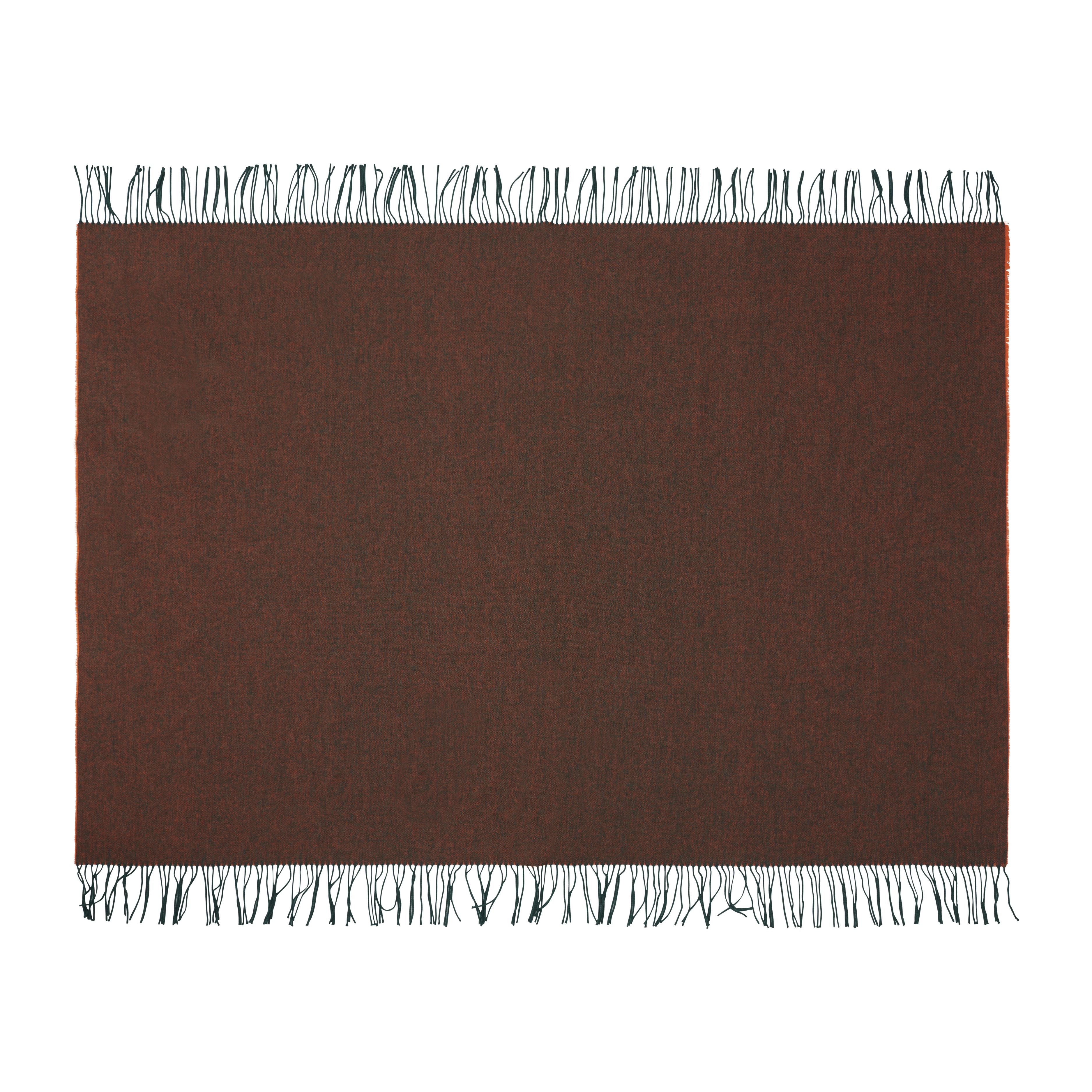 Silkeborg Uldspinderi ApS Franja 170x140 cm Throw 01236 Green-Orange