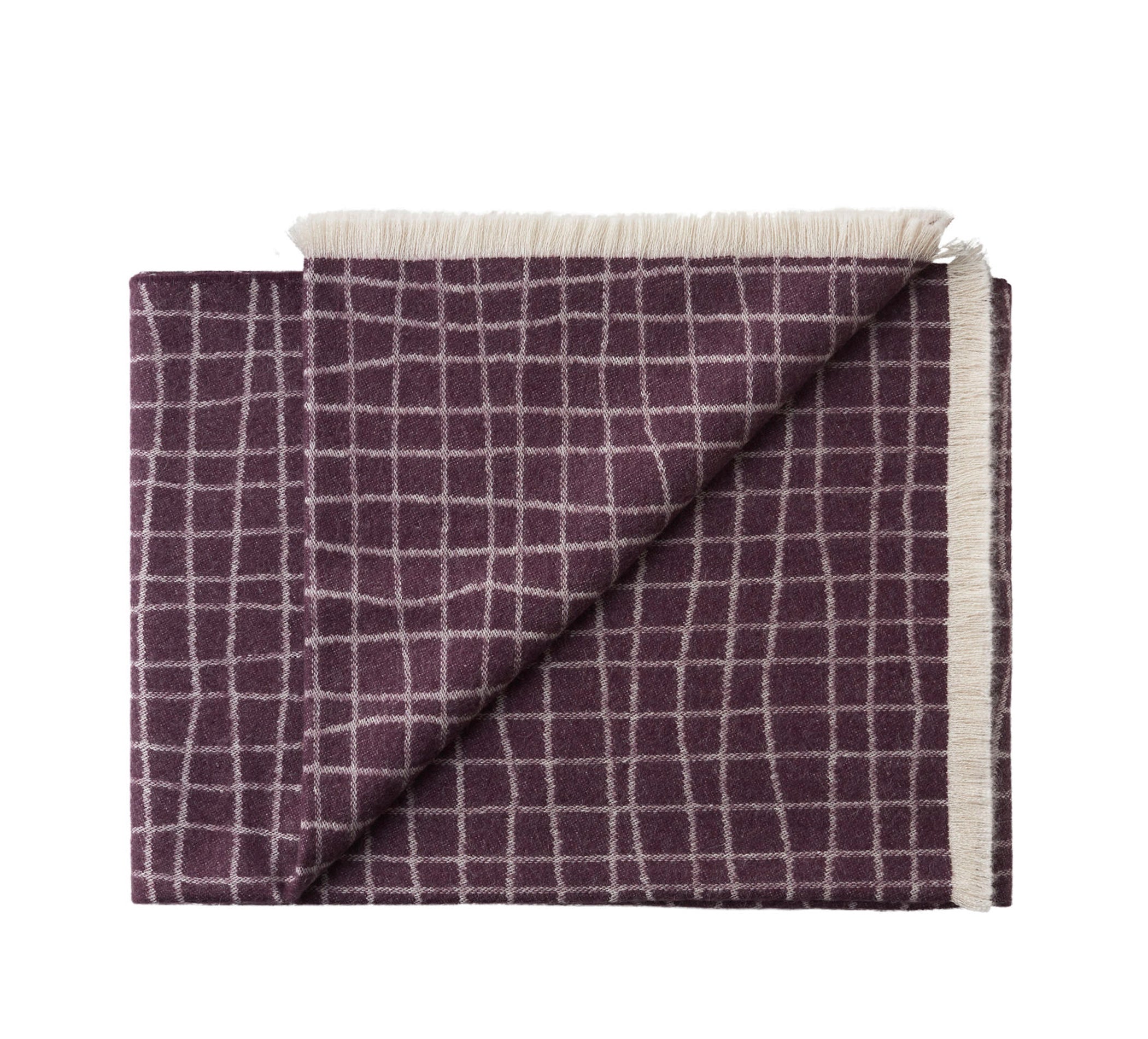 Silkeborg Uldspinderi ApS Juliaca 130x200 cm Throw 01663 Purple White