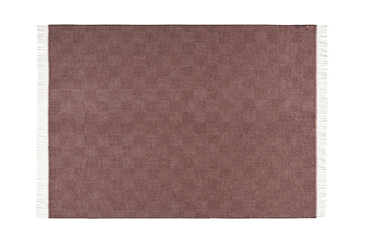 Silkeborg Uldspinderi ApS La Paz 130x200 cm Throw 00640 Old Bordeaux
