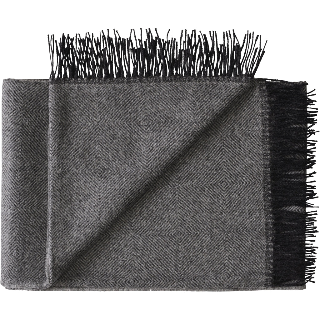 Silkeborg Uldspinderi ApS La Paz 130x200 cm Throw 03635 Charcoal/m.grey