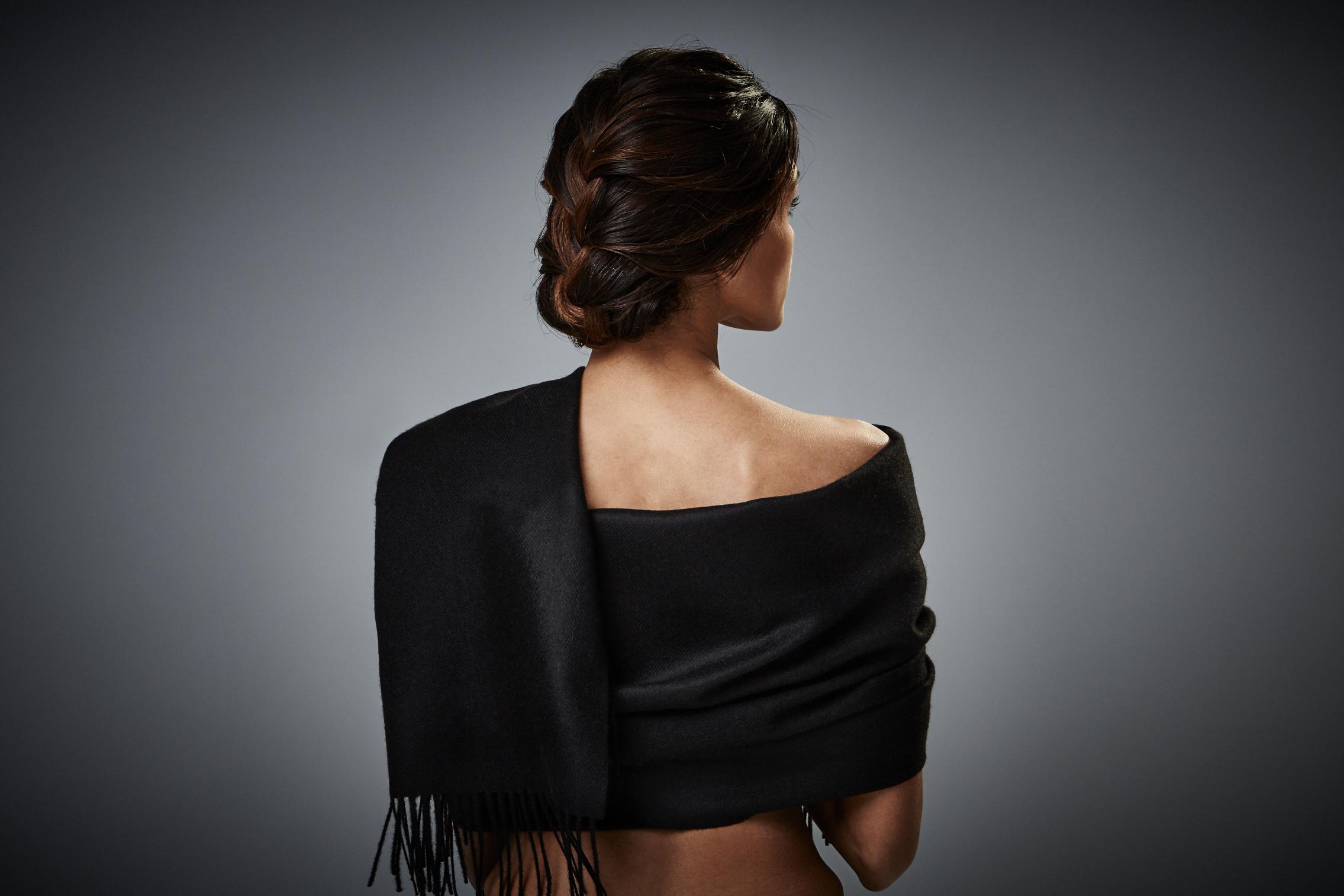 Silkeborg Uldspinderi ApS Lima 60x200 cm Scarf 00500 Black