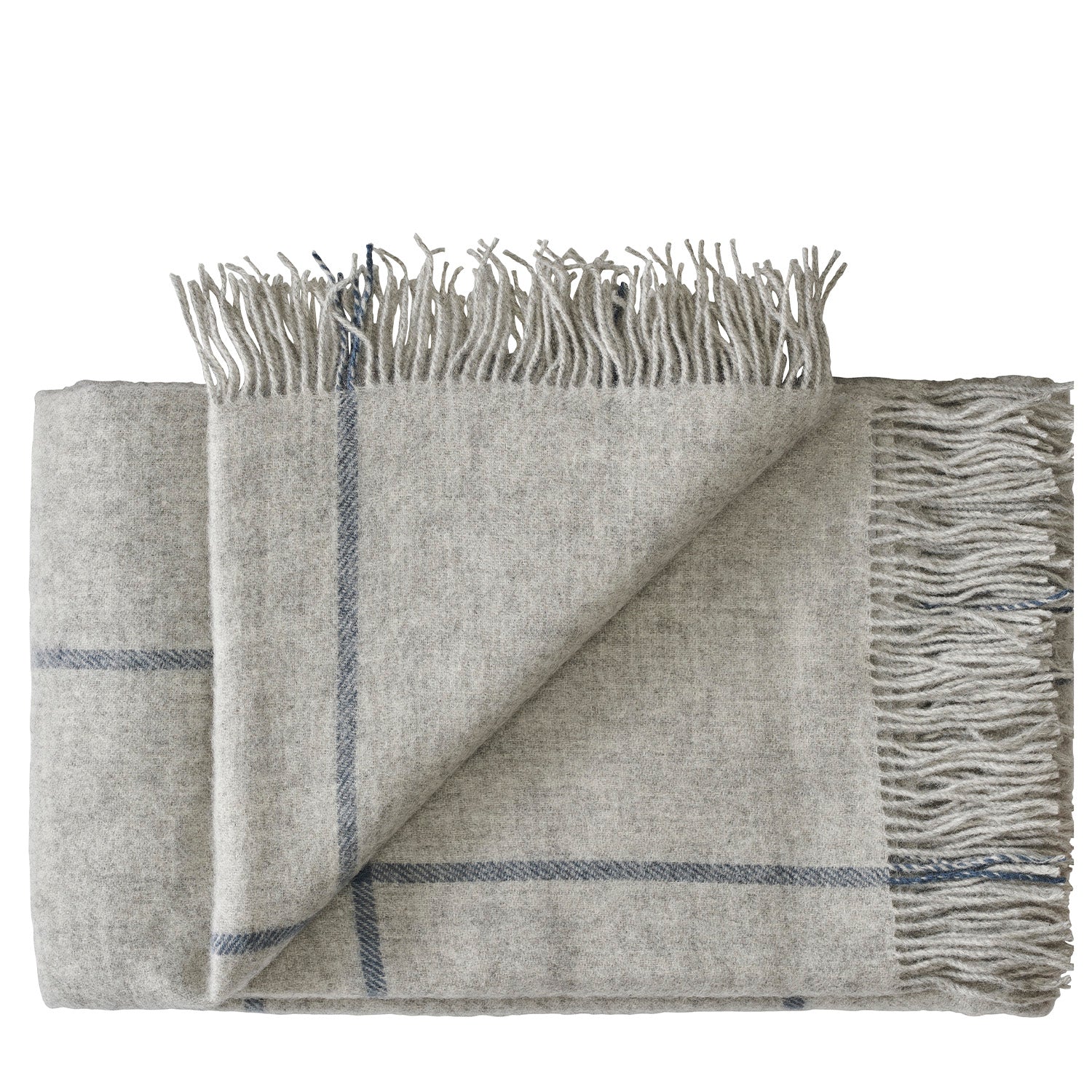 Silkeborg Uldspinderi ApS MandΓΈ 140x240 cm Throw 01111 Light Grey (02155)