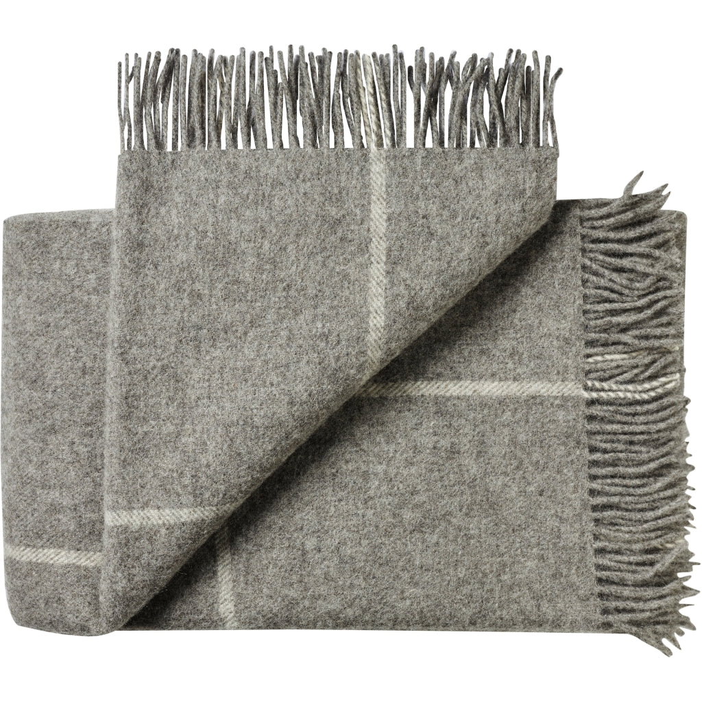 Silkeborg Uldspinderi ApS MandΓΈ 220x260 cm Blanket 00155 Nordic Grey