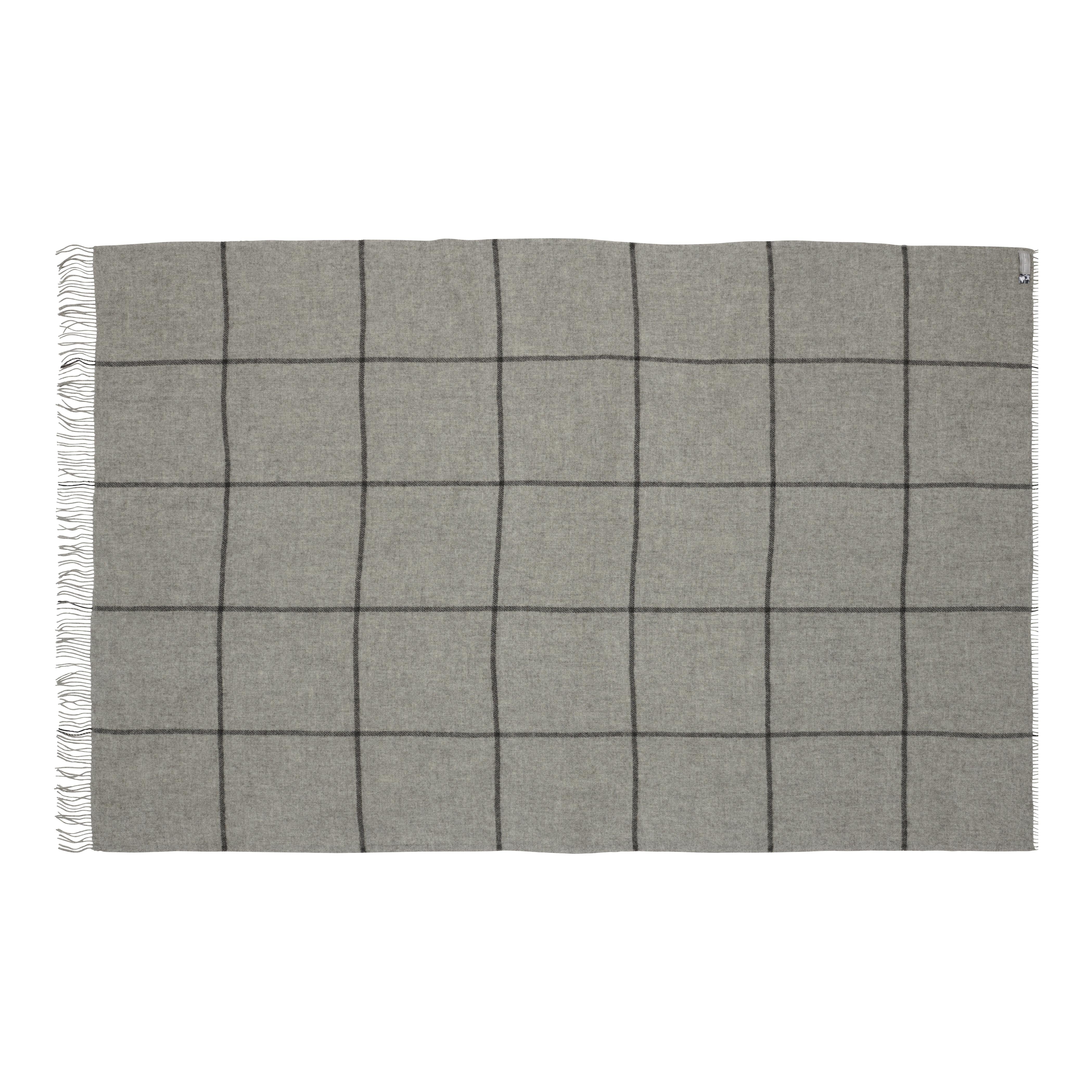 Silkeborg Uldspinderi ApS MandΓΈ 140x240 cm Throw 1115 Medium Grey (04155)