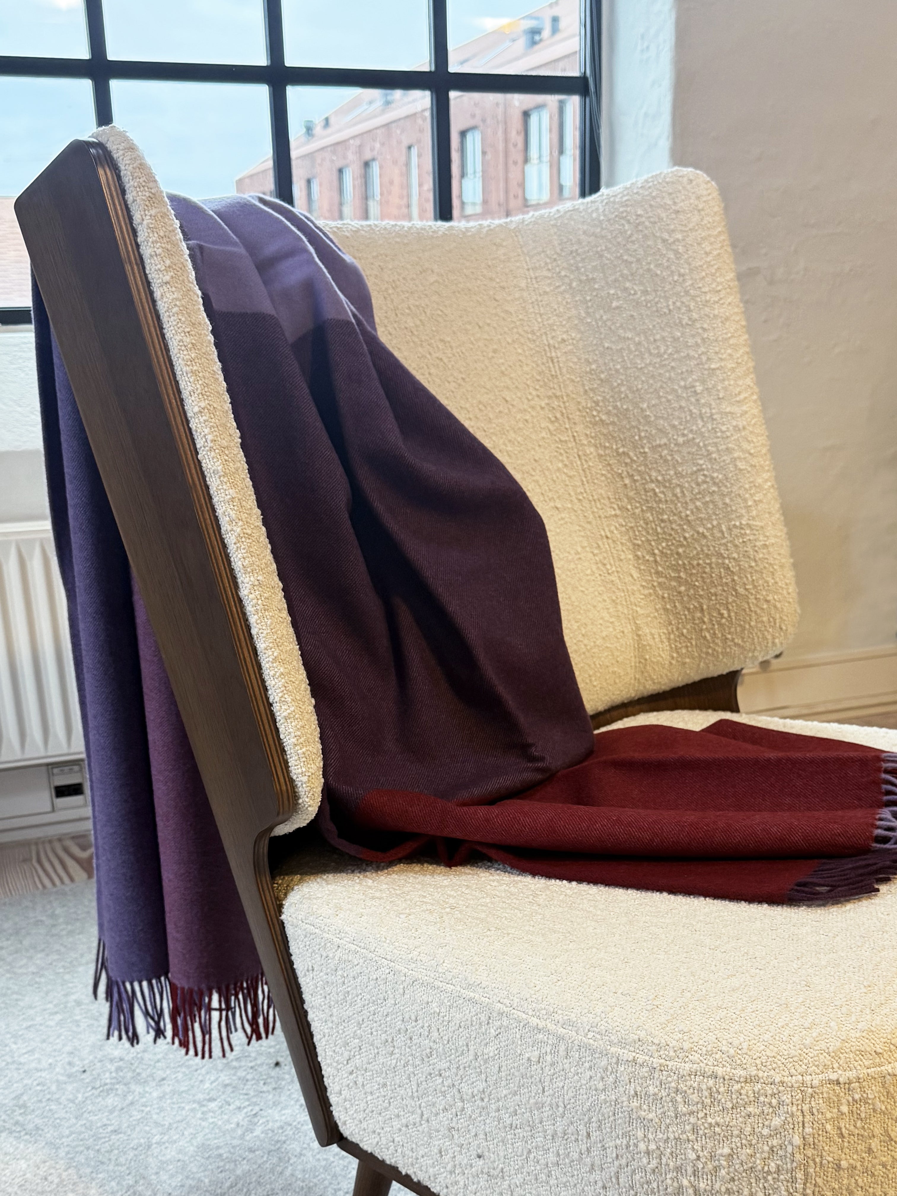 Silkeborg Uldspinderi ApS Miami 130x190 cm Throw 05315 Purple Berries