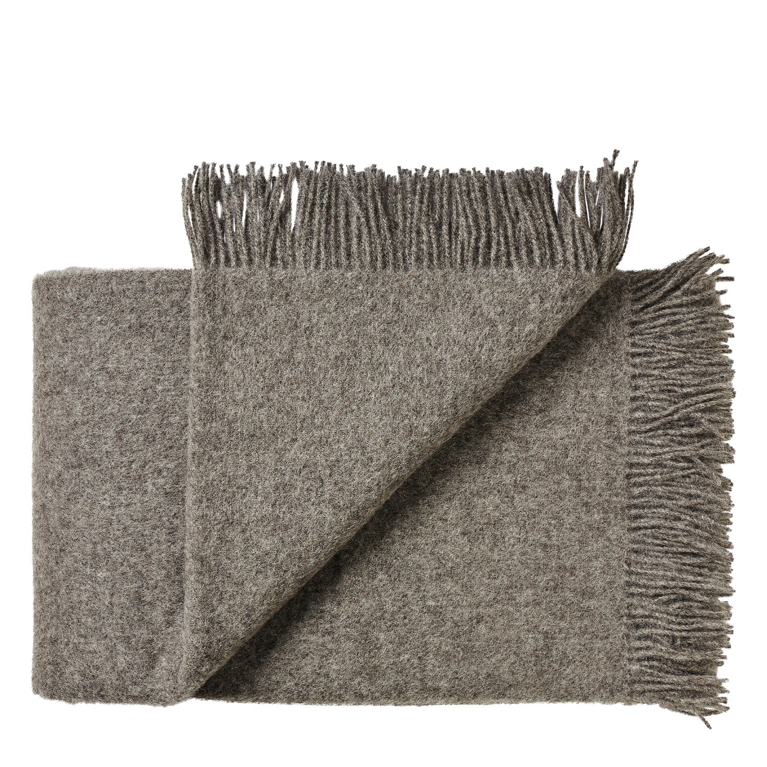 Silkeborg Uldspinderi ApS SamsΓΈ 140x240 cm Throw 00116 Dark Nordic Grey