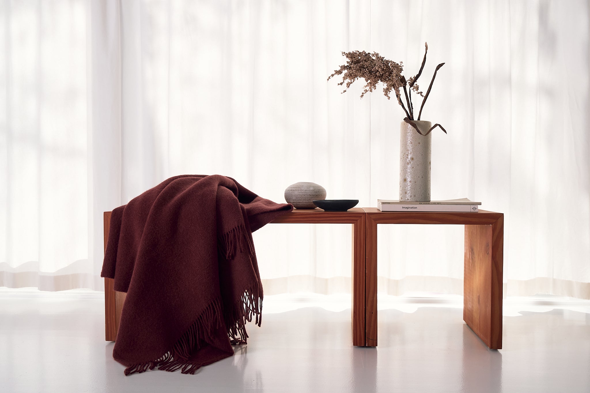 Silkeborg Uldspinderi ApS Season 130x200 cm Throw 03524 Beetroot