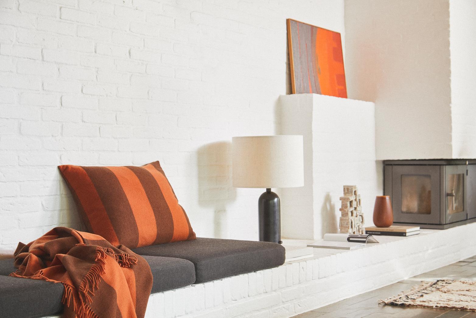 Silkeborg Uldspinderi ApS The Polychrome 50x70 cm Cushion 01001 Orange Brown