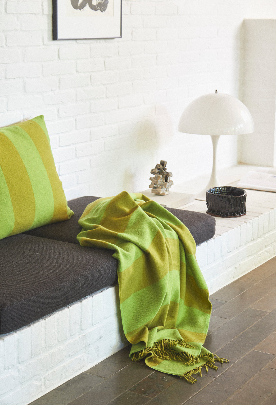 Silkeborg Uldspinderi ApS The Sweater Polychrome 130x190 cm Throw 01003 Green Sage