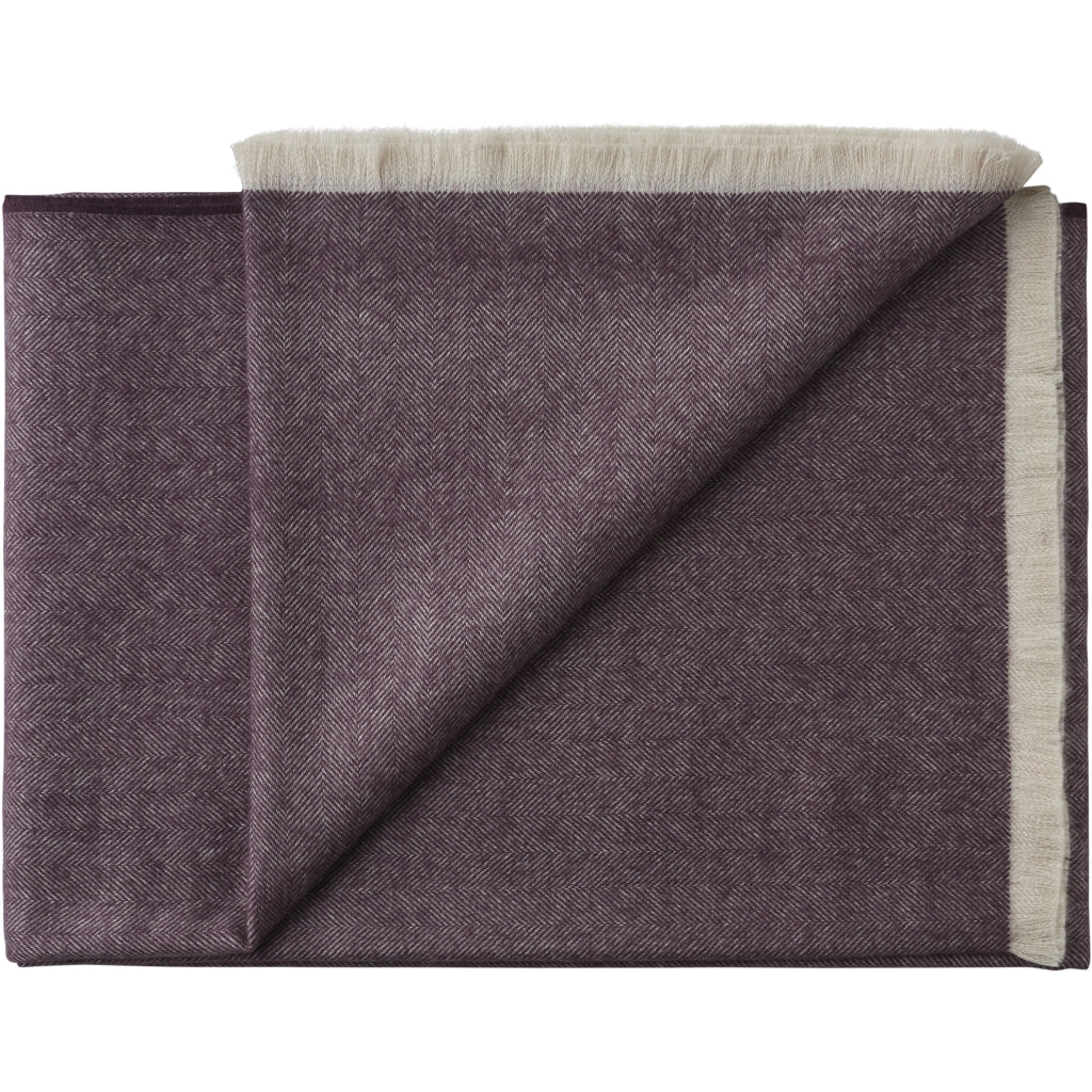 Silkeborg Uldspinderi ApS Trujillo 130x200 cm Throw 01663 Purple White