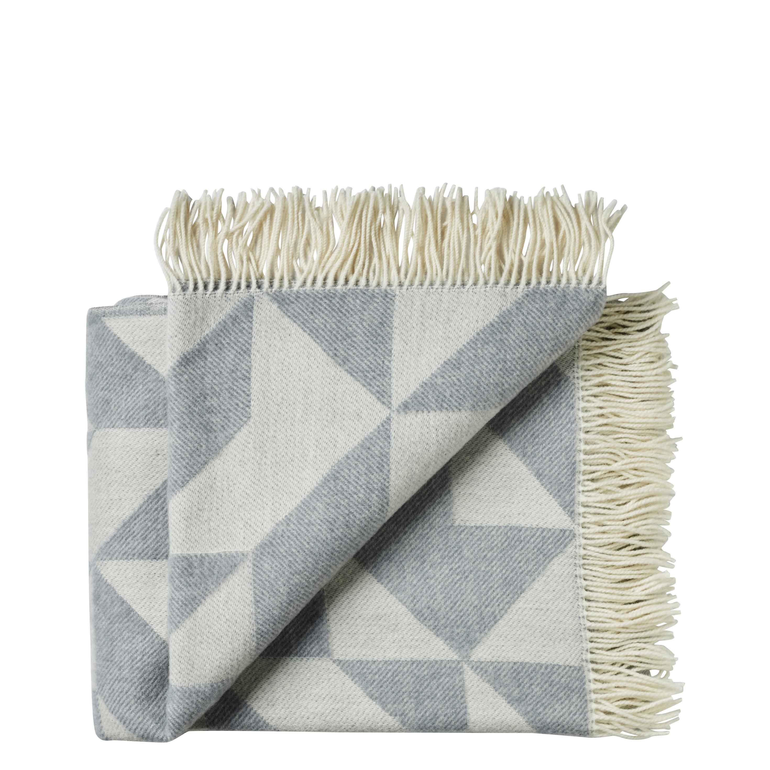 Silkeborg Uldspinderi ApS Twist a Twill 130x190 cm Throw 01095 Light Grey