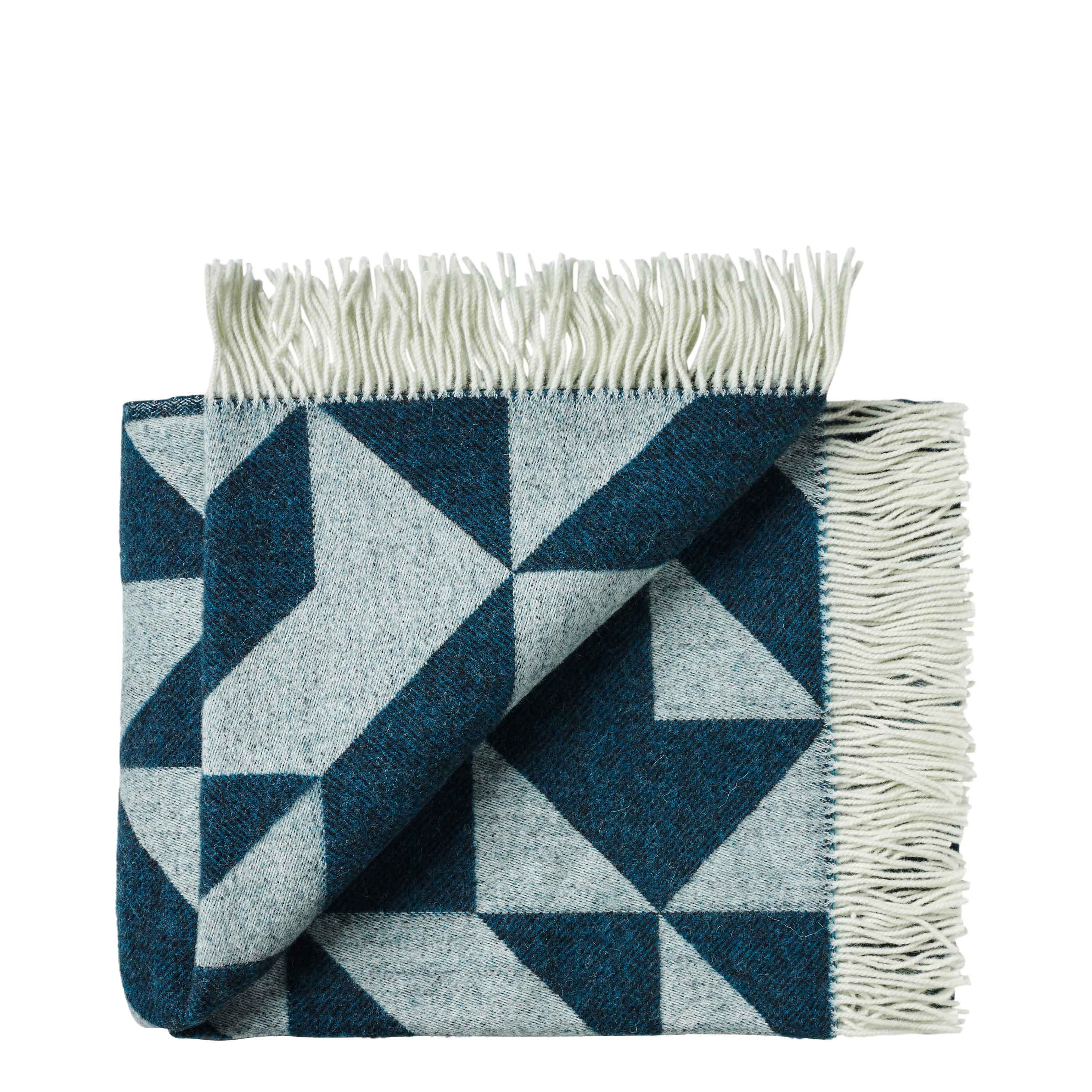 Silkeborg Uldspinderi ApS Twist a Twill 130x190 cm Throw 01160 Petrol Green