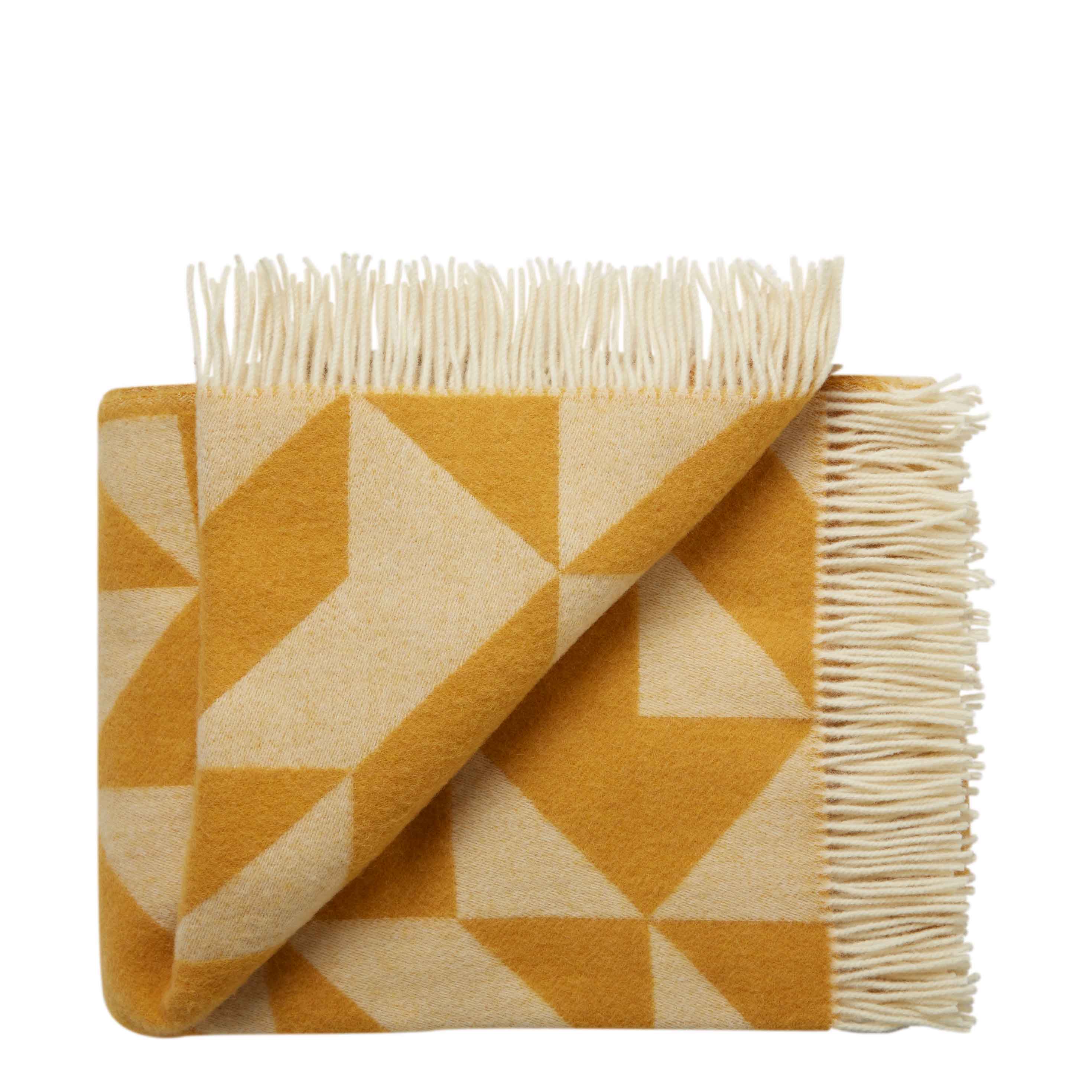 Silkeborg Uldspinderi ApS Twist a Twill 130x190 cm Throw 01176 Corn Yellow