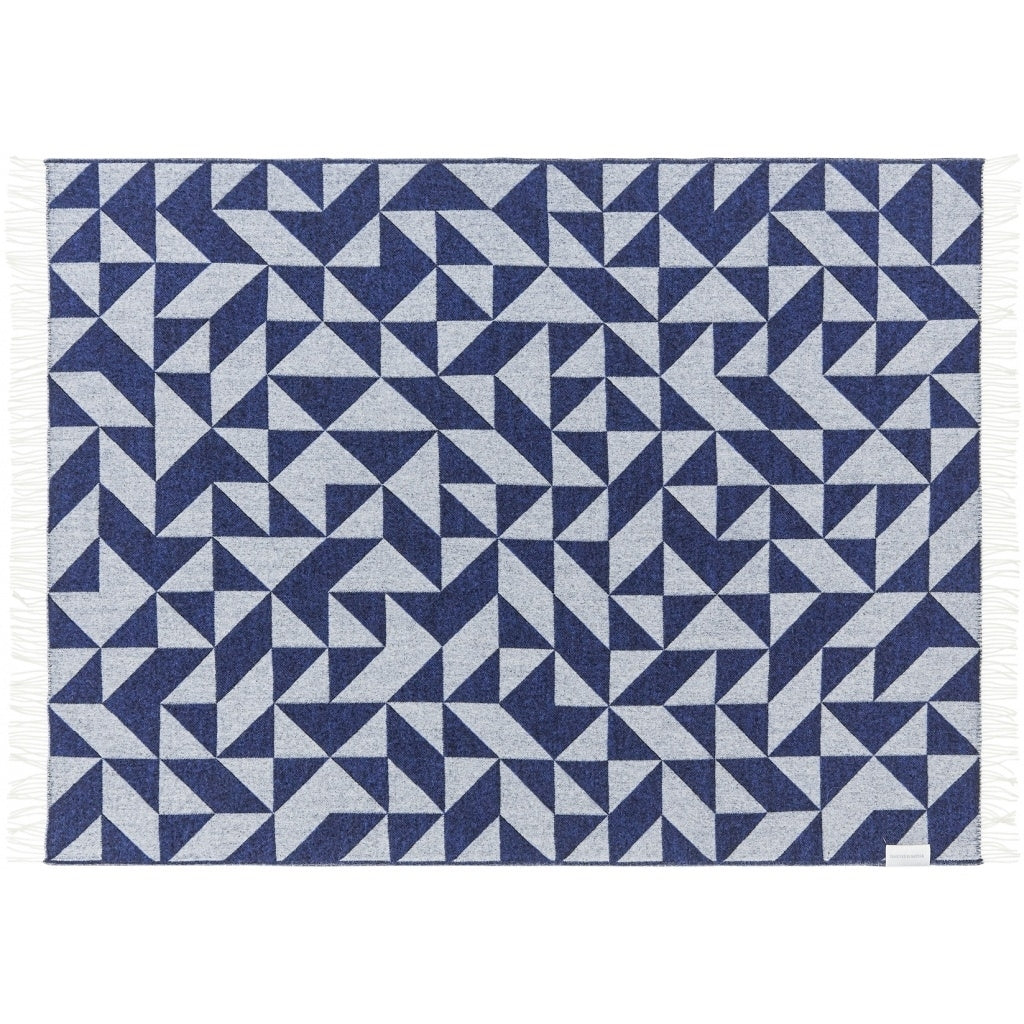 Silkeborg Uldspinderi ApS Twist a Twill 130x190 cm Throw 1101 Marine Blue