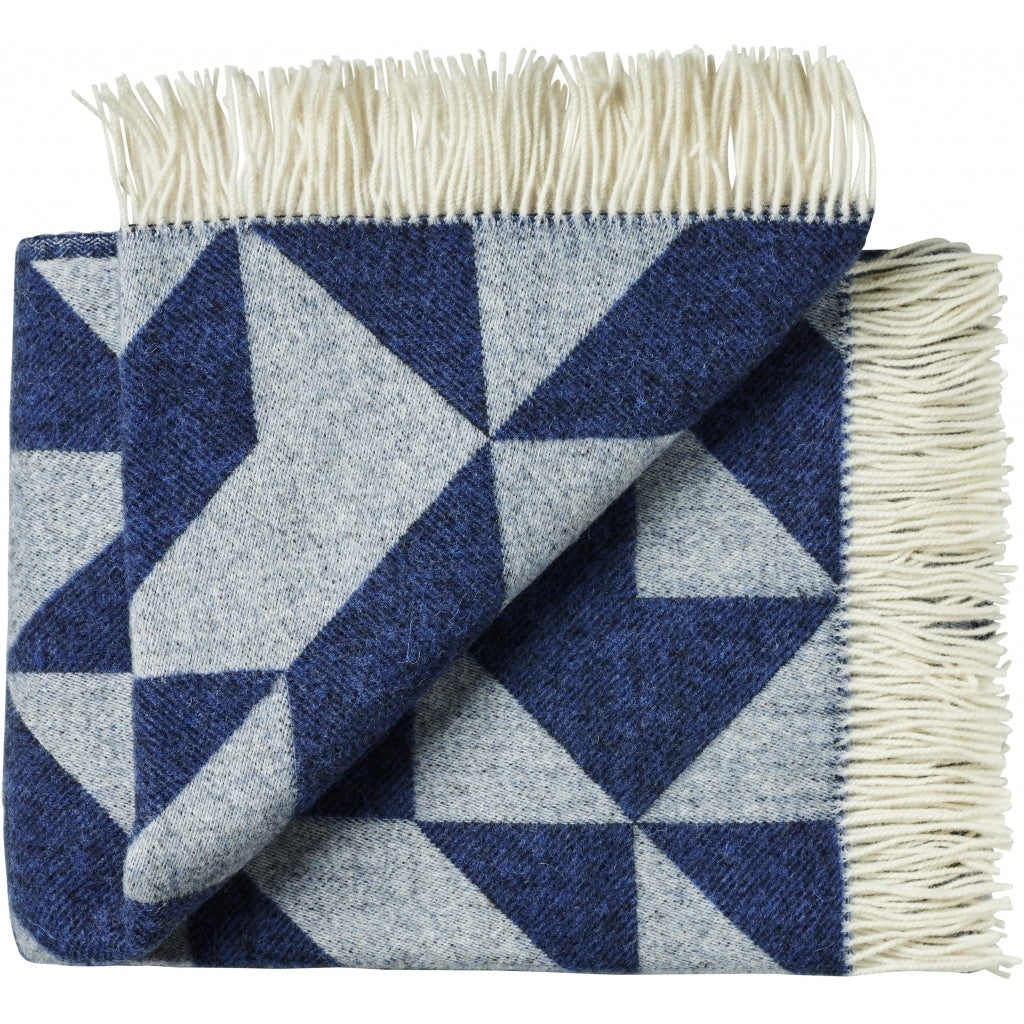 Silkeborg Uldspinderi ApS Twist a Twill 130x190 cm Throw 1101 Marine Blue