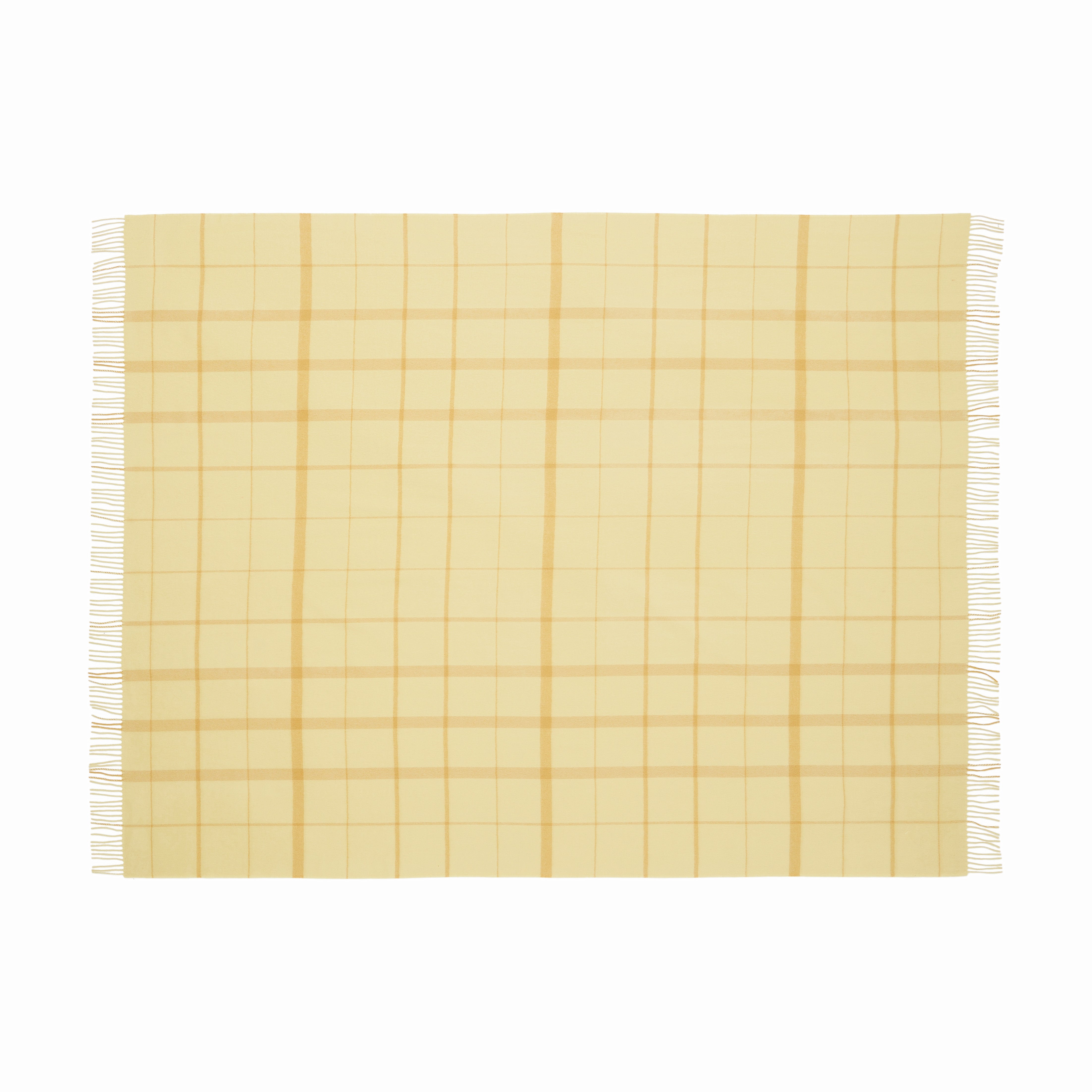 Silkeborg Uldspinderi ApS Warp & Weft 130x190 cm - RWS Throw 02101 Balance - Chamomile/Mustard (17566/17561)