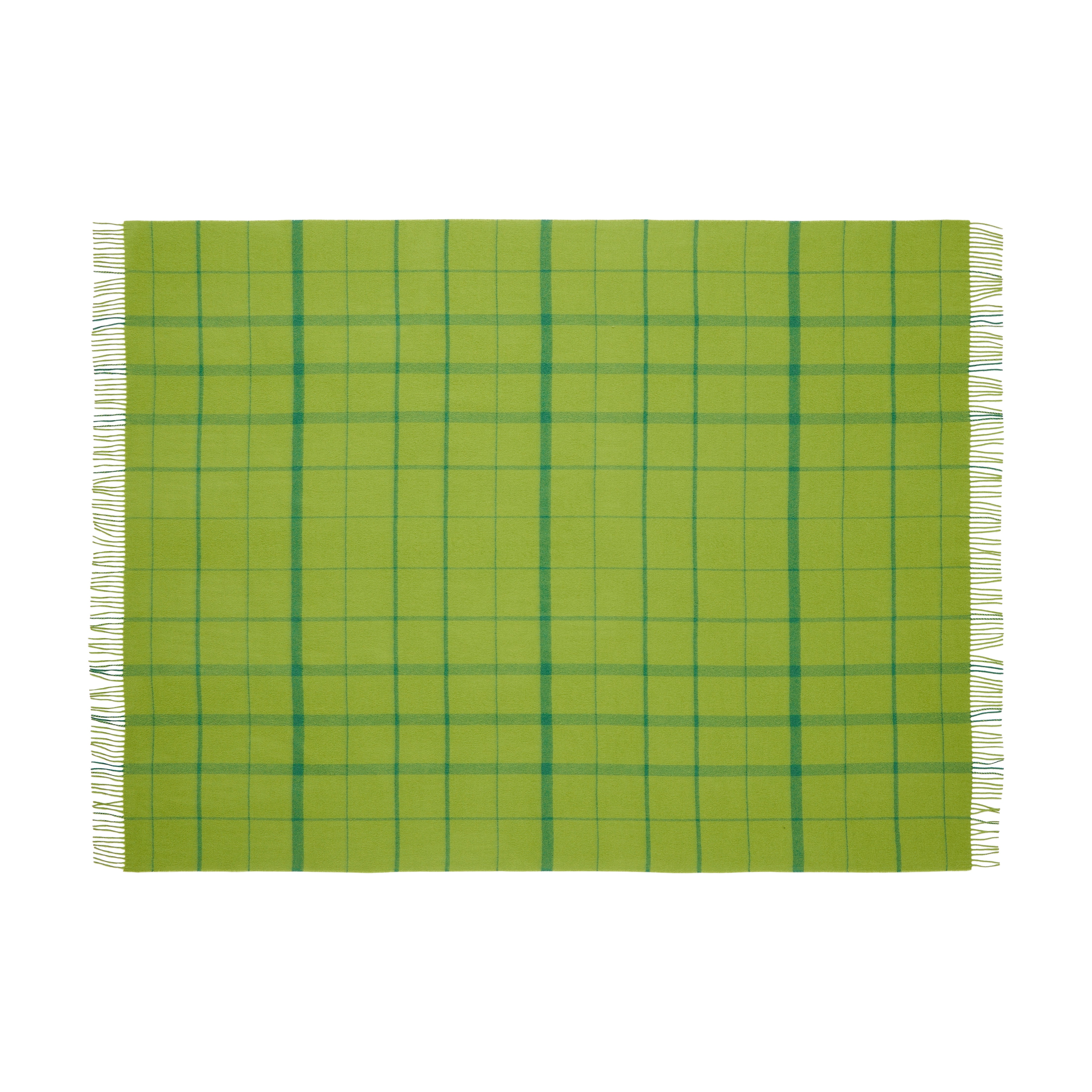 Silkeborg Uldspinderi ApS Warp & Weft 130x190 cm - RWS Throw 02104 Sprout - Lime/Grass (07998/17556)