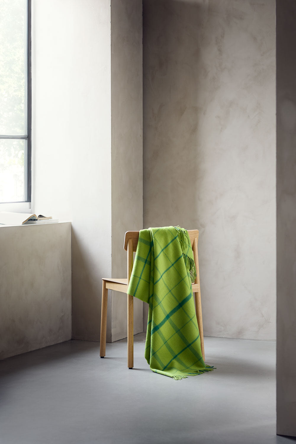 Silkeborg Uldspinderi ApS Warp & Weft 130x190 cm - RWS Throw 02104 Sprout - Lime/Grass (07998/17556)