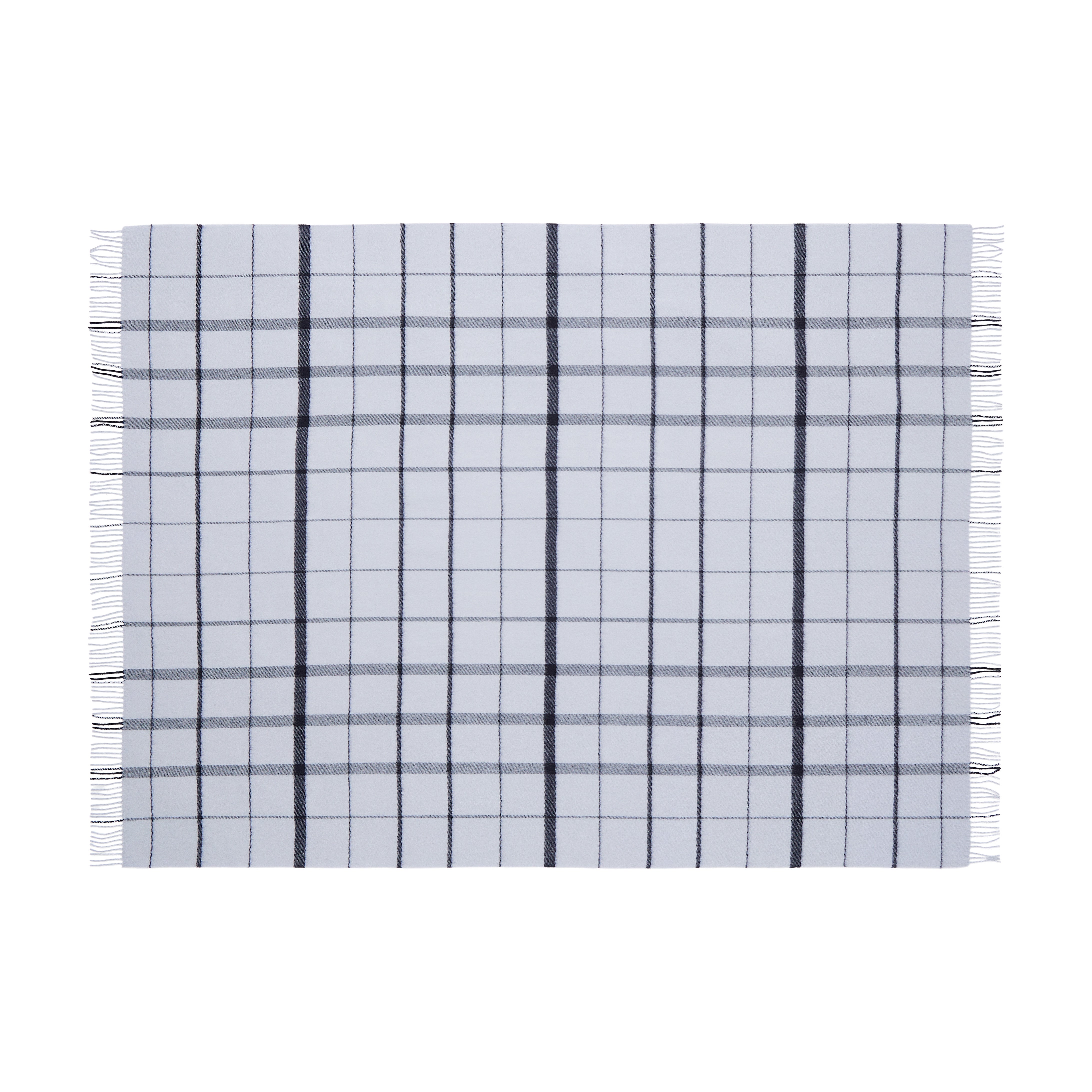 Silkeborg Uldspinderi ApS Warp & Weft 130x190 cm - RWS Throw 02105 Stable - Concrete/Midnight (17511/01467)