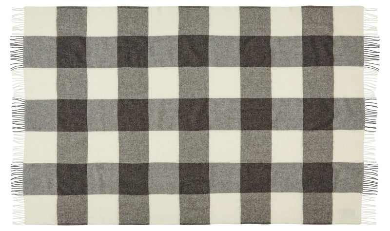 Silkeborg Uldspinderi ApS Ærø 130x200 cm Throw 00101 Grey White