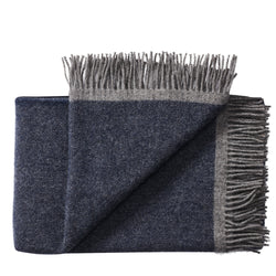 Silkeborg Uldspinderi ApS Alrø 140x240 cm Throw 00828 Grey Navy