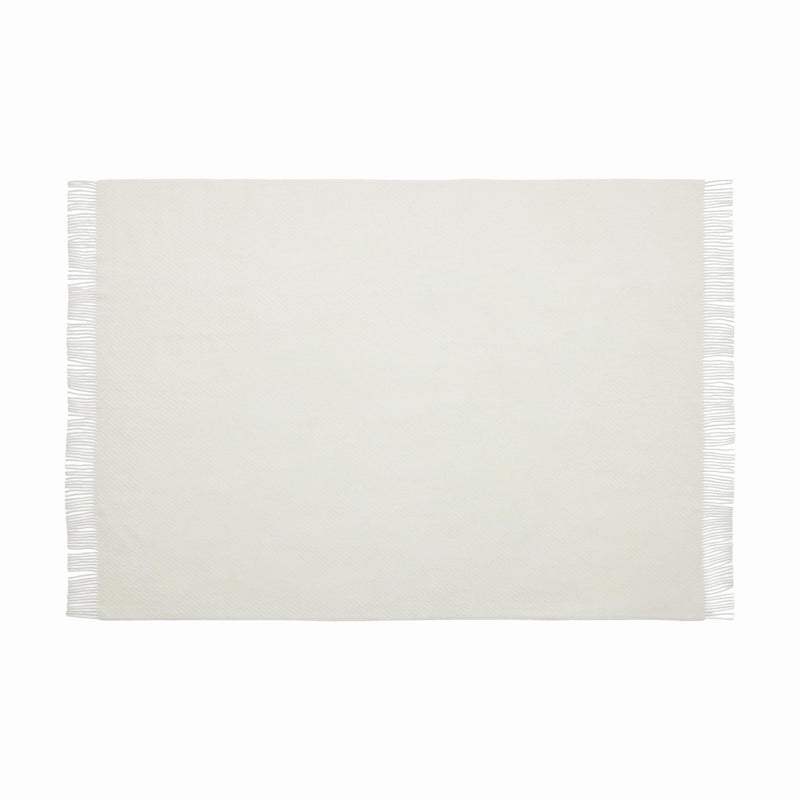 Silkeborg Uldspinderi ApS Bornholm 130x200 cm Throw 00100 White