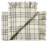 Silkeborg Uldspinderi ApS Bornholm 85x130 cm Throw 00170 White Grey