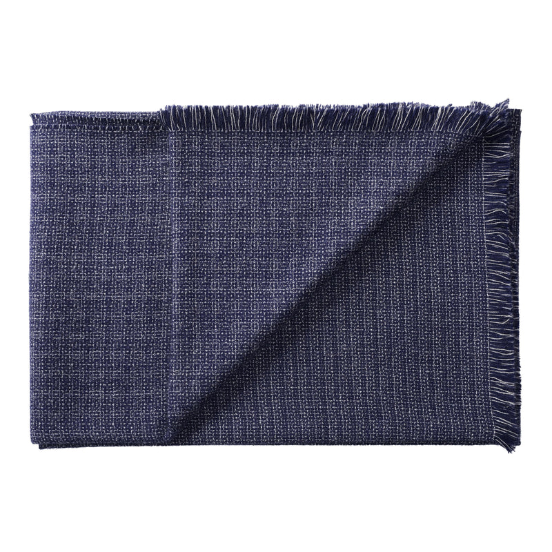Silkeborg Uldspinderi ApS Cumulus 130x200 cm Throw 01167 Blue White