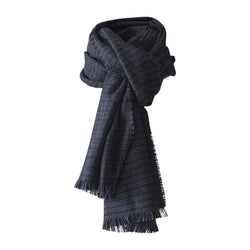 Silkeborg Uldspinderi ApS Cumulus 60x200 cm Scarf 01167 Blue White