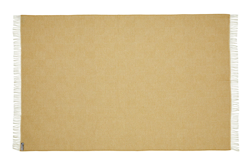 Silkeborg Uldspinderi ApS Fanø 130x200 cm Throw 00128 Sunflower Yellow (00875)