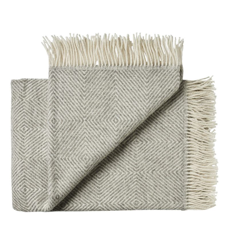 Silkeborg Uldspinderi ApS Fanø 140x240 cm Throw 00109 Light Nordic Grey