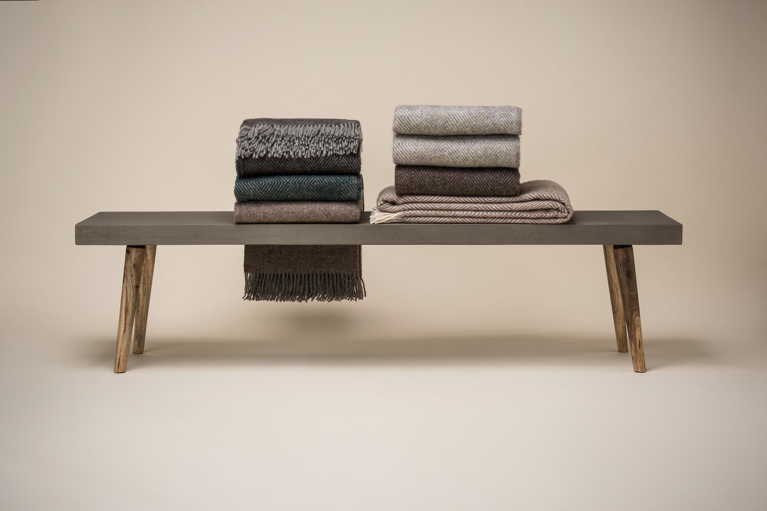 Silkeborg Uldspinderi ApS Fanø 140x240 cm Throw 00171 Slate Black