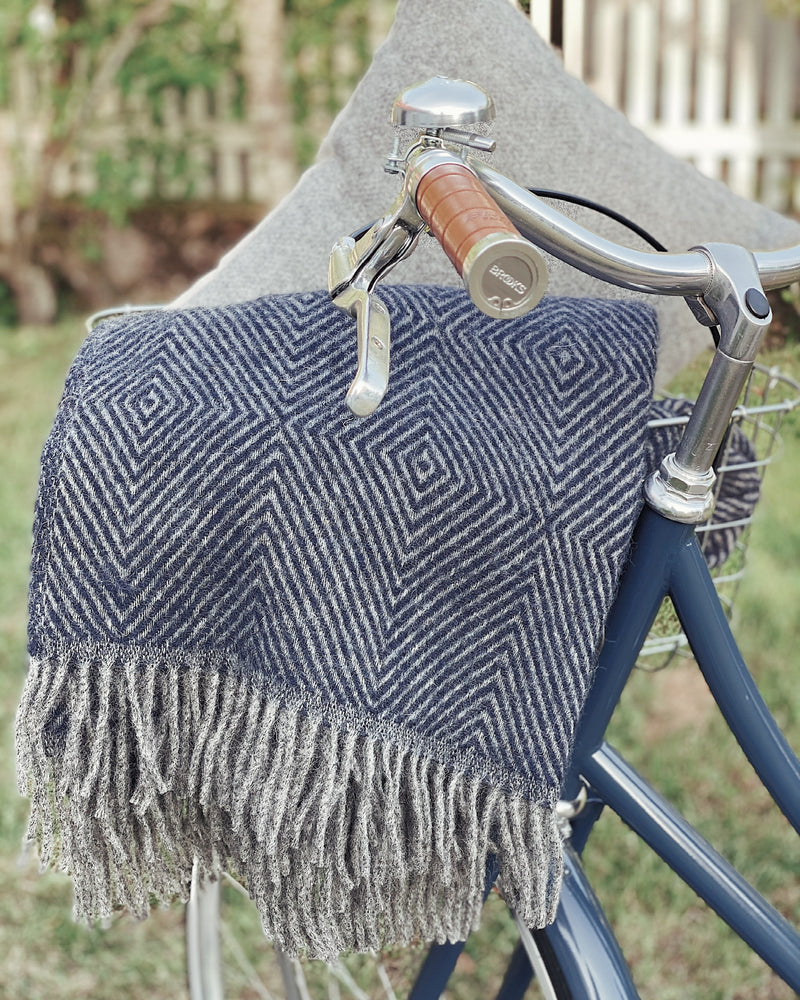 Silkeborg Uldspinderi ApS Fanø 140x240 cm Throw 00184 Granite Blue