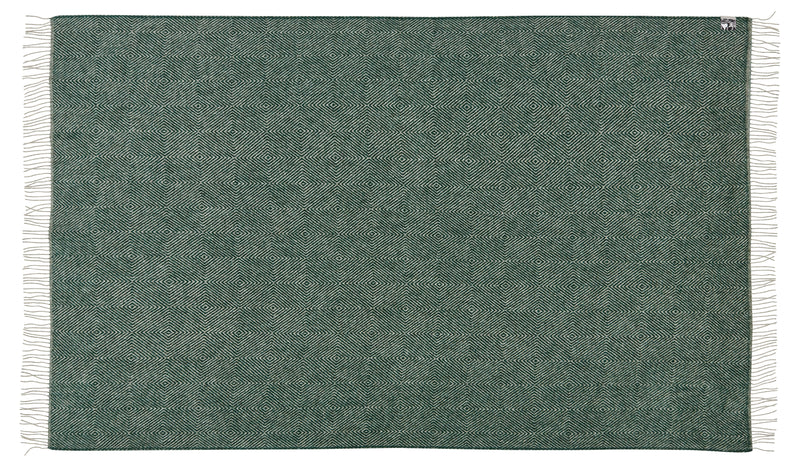 Silkeborg Uldspinderi ApS Fanø 220x260 cm Blanket 00178 Dark Pine Green