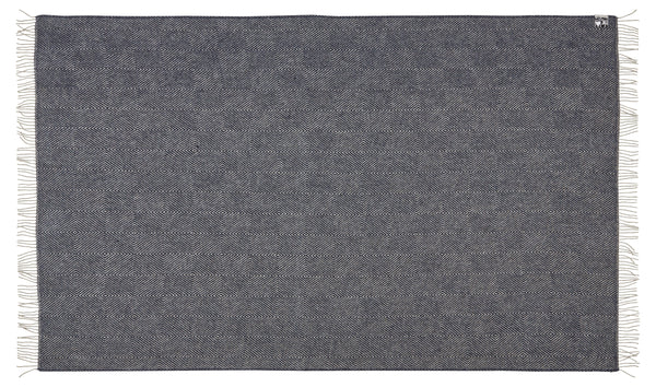 Silkeborg Uldspinderi ApS Fanø 220x260 cm Blanket 00184 Granite Blue