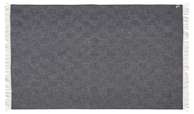 Silkeborg Uldspinderi ApS Fanø 220x260 cm Blanket 00184 Granite Blue