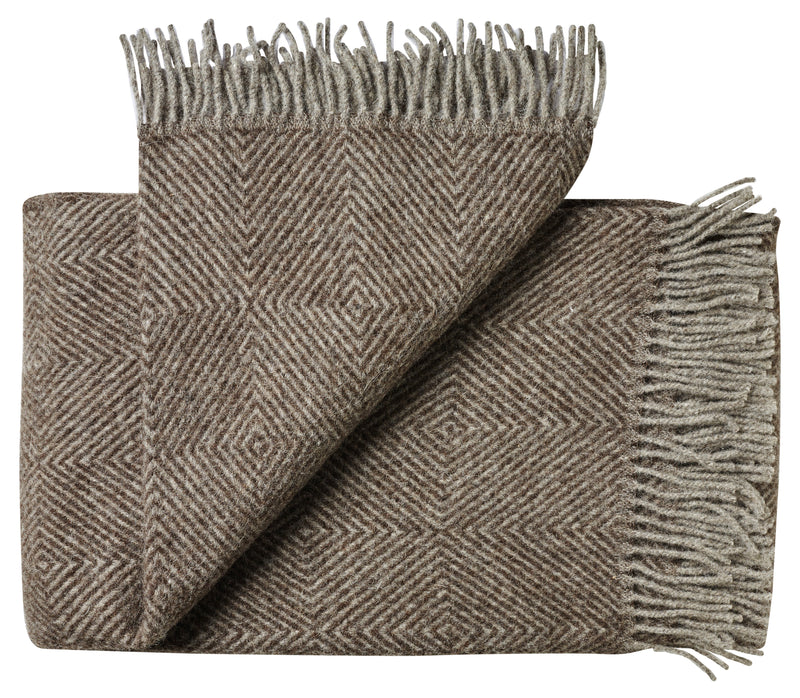Silkeborg Uldspinderi ApS Fanø 85x130 cm Throw 00108 Ash Brown