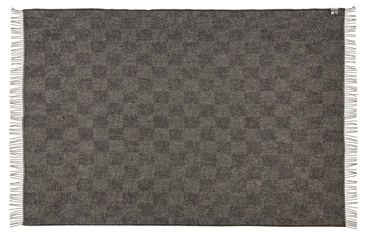 Silkeborg Uldspinderi ApS Fanø 85x130 cm Throw 00171 Slate Black
