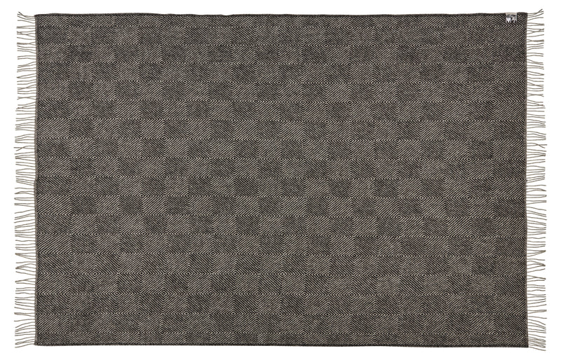 Silkeborg Uldspinderi ApS Fanø 85x130 cm Throw 00171 Slate Black